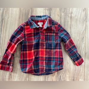 Bundle 2 shirts Cat & Jack Flannel 3T